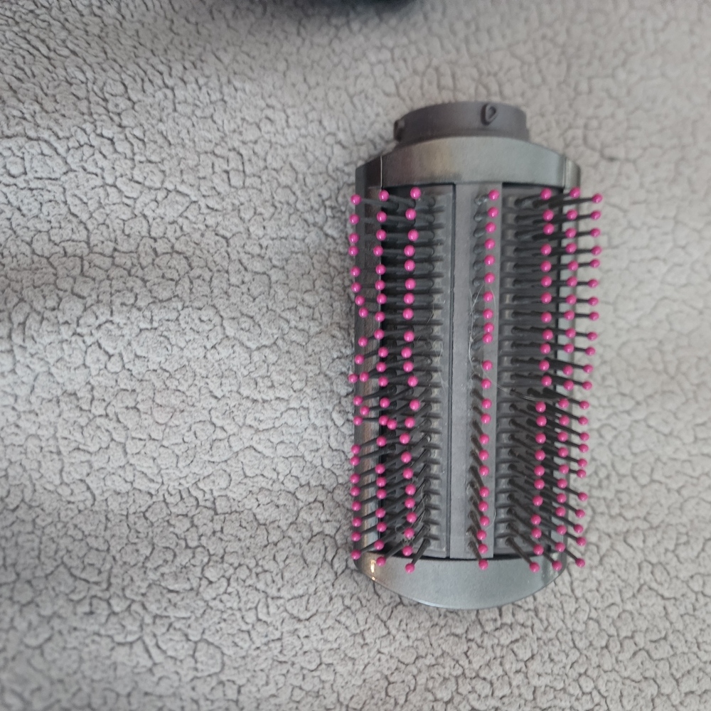 Dyson Airwrap Flat Brush Gray and Pink Hair Styling Brush Attachment